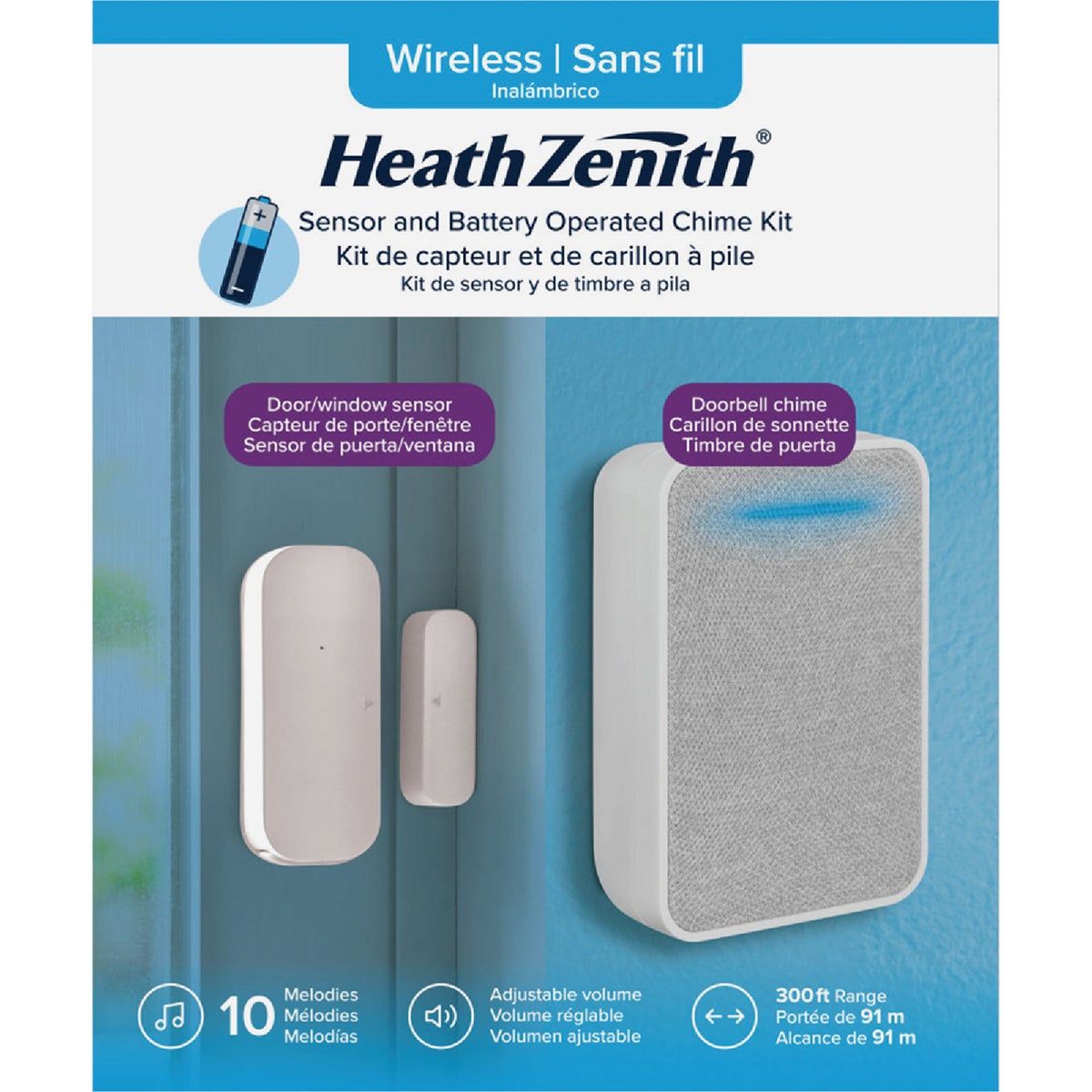 Heath Zenith Gray/White Wireless Entrance Alert Kit Image 3