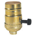 Westinghouse Turn-Knob Medium Base Brass Lamp Socket Image 1