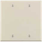 Leviton 2-Gang Standard Thermoset Blank Wall Plate, Light Almond Image 1