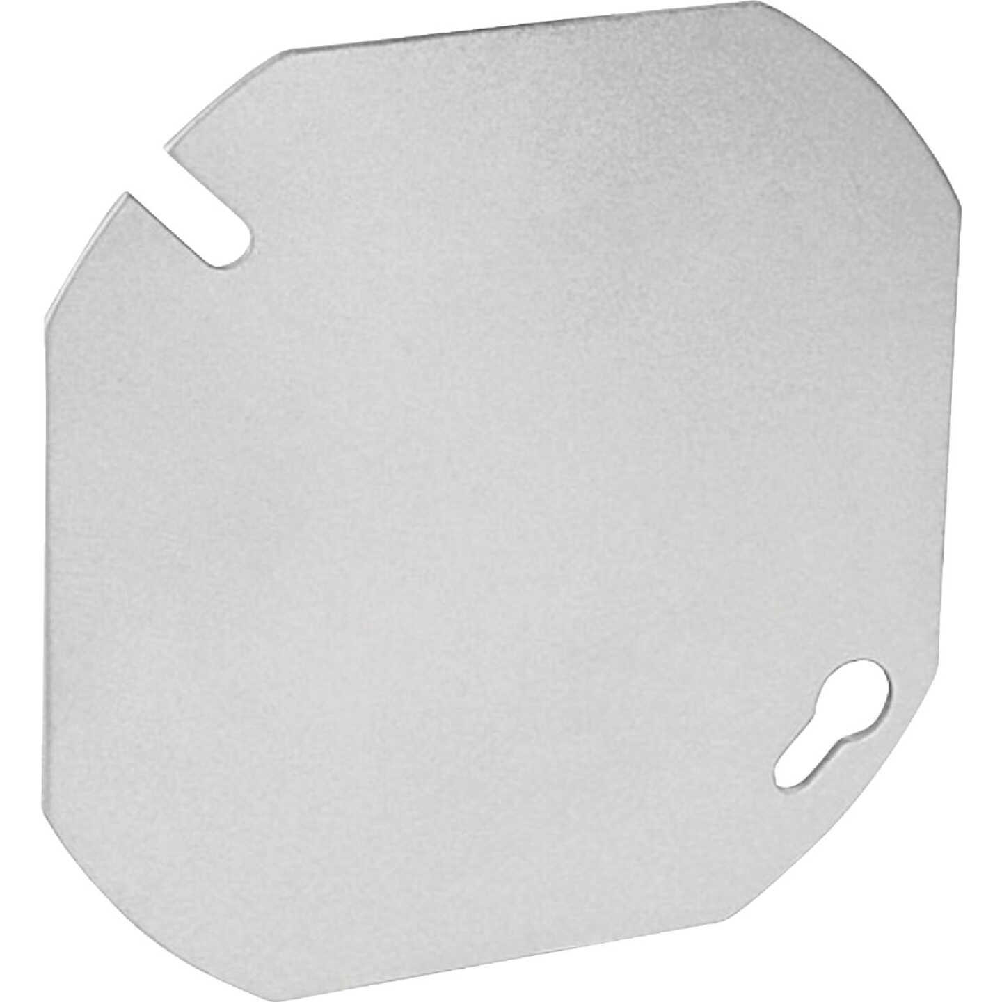 Southwire 4 In. Blank Gray Round Box Cover Image 1