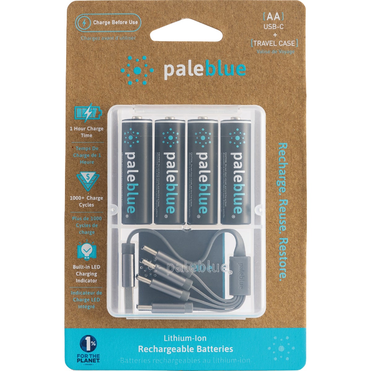 Paleblue AA Lithium-Ion Rechargeable Battery (4-Pack) Image 5