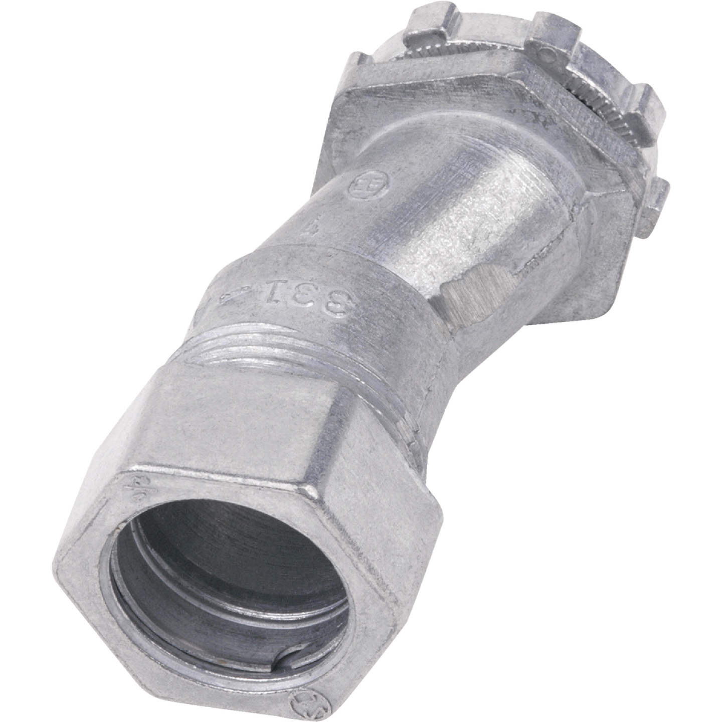 Halex 1/2 In. Compression 3/8 In. Offset EMT Conduit Connector Image 1