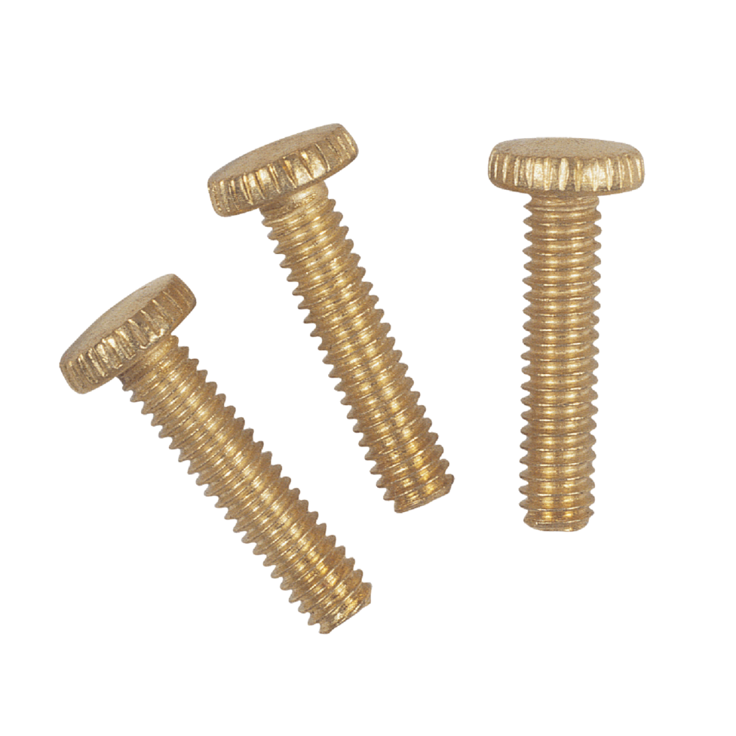 Westinghouse 3/4 In. Brass-Plated Knurled Head Fixture Screws (3-Pack) Image 1