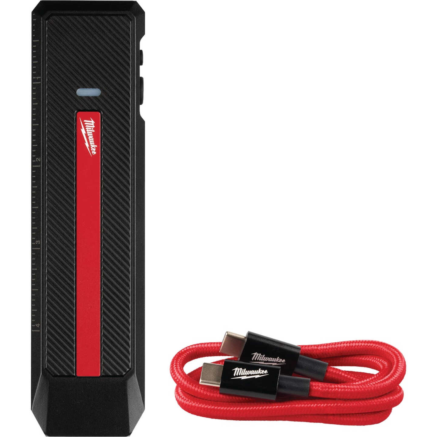 Milwaukee LED Rechargeable Flat Flashlight with Green Laser Image 1