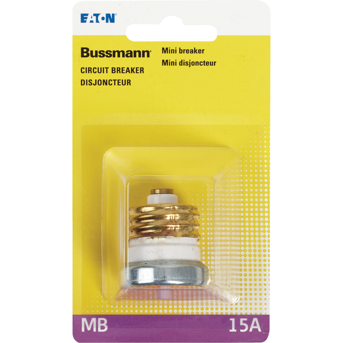 Bussmann 15A 125V Time-Delay Mini-Breaker Image 2