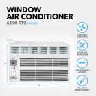 Perfect Aire 6000 BTU 250 Sq. Ft. Window Air Conditioner with Remote Control Image 3