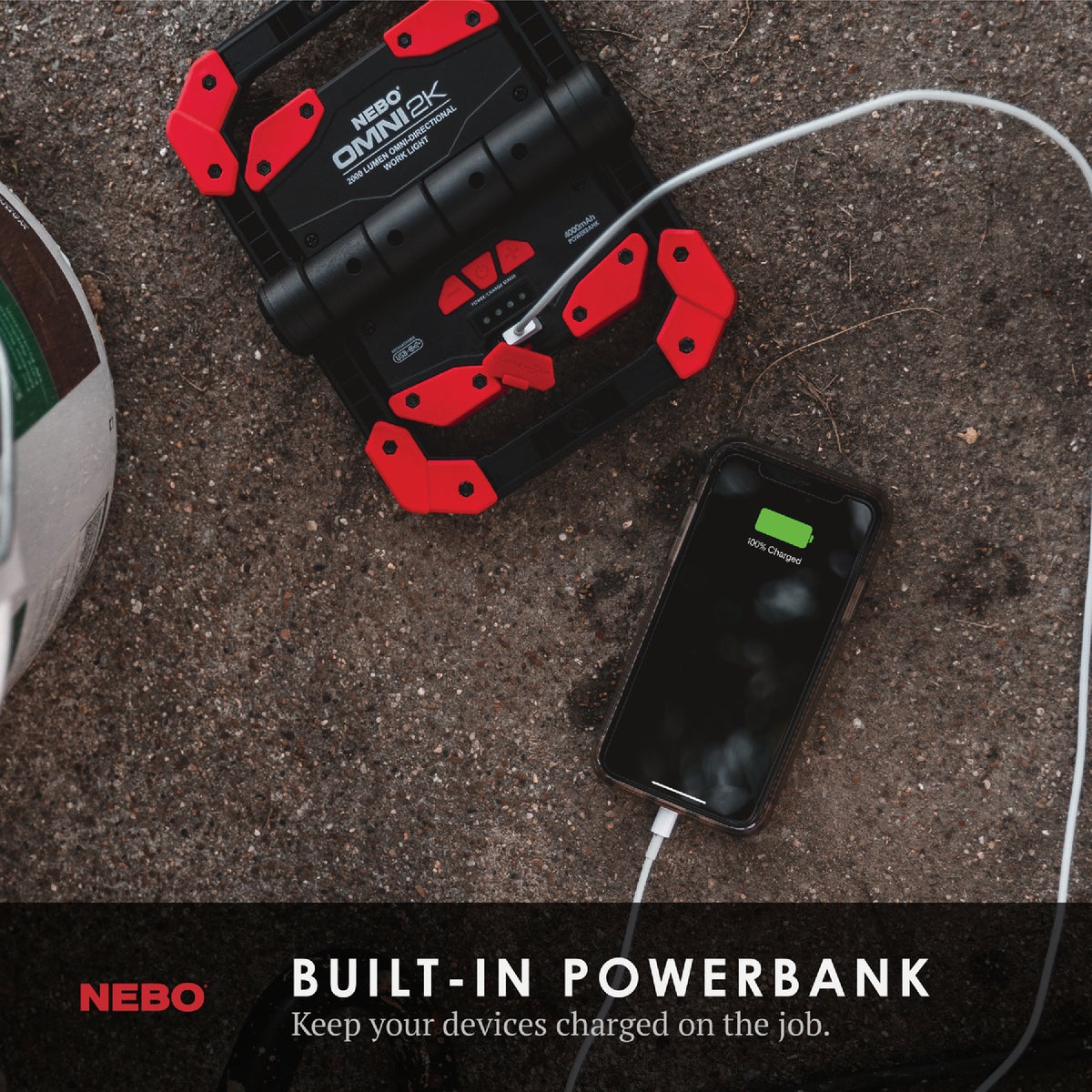 Nebo Omni 2000 Lm. Rechargeable Work Light Image 5