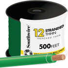 Southwire 500 Ft. 12 AWG Stranded Green THHN Electrical Wire Image 1