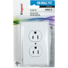 Wiremold On-Wall White PVC 1 In. Outlet Box Kit Image 1