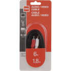 RCA 6 Ft. Black Audio/Video Dubbing Cable Image 1