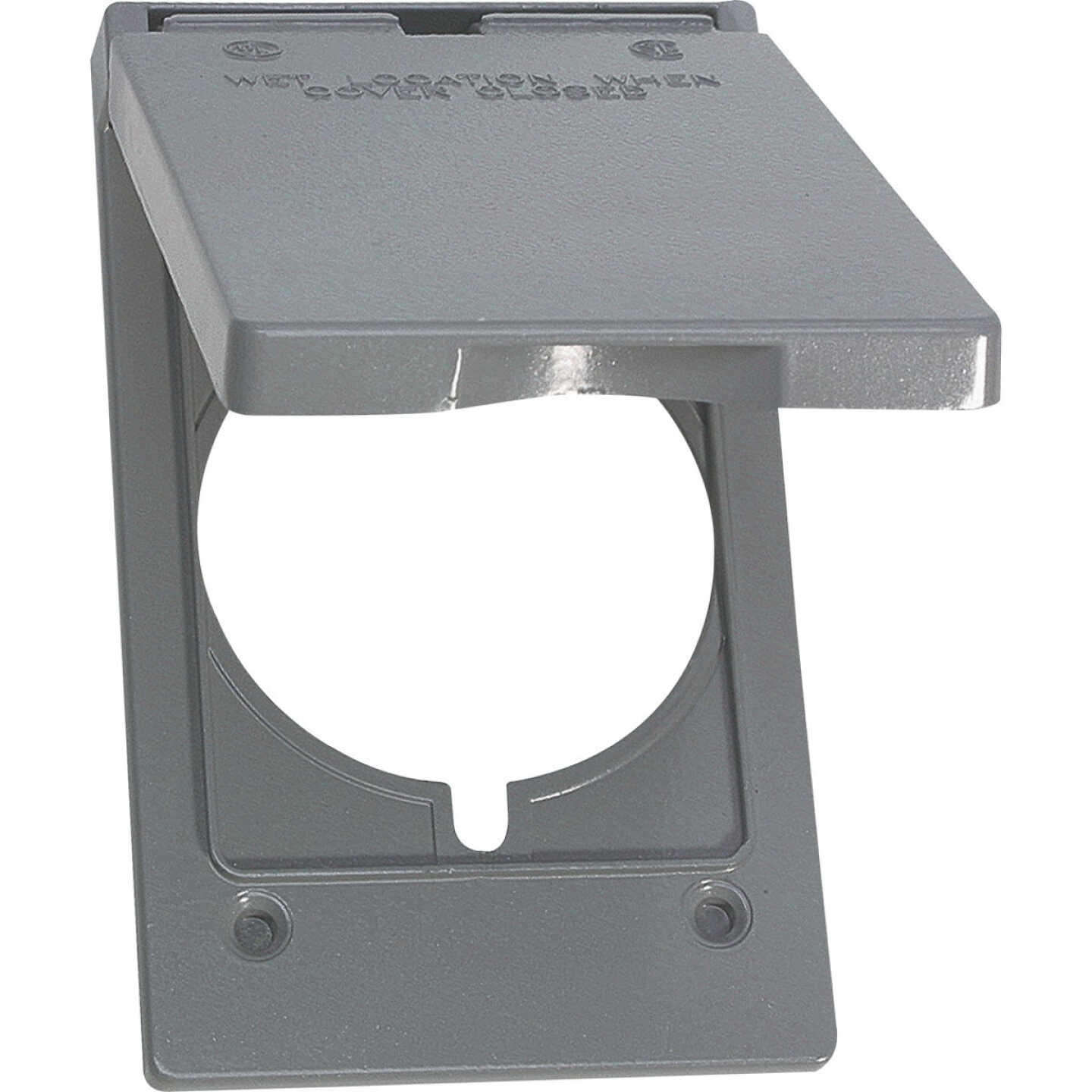Southwire Single Gang 30A/50A Gray Vertical Weatherproof Cover Image 1