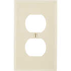 Leviton Commercial Grade 1-Gang Thermoplastic Outlet Wall Plate, Ivory Image 1
