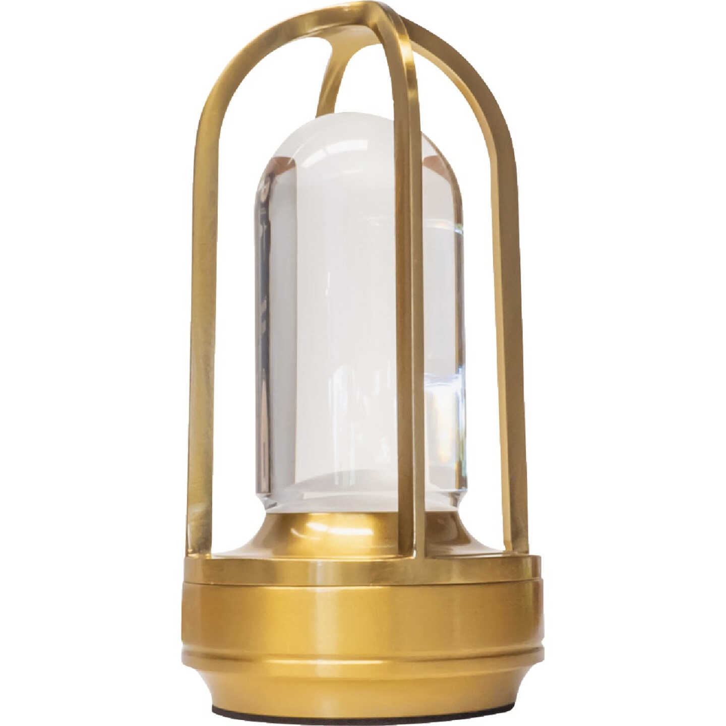Westek Amerelle Bristol Satin Gold Rechargeable Indoor/Outdoor LED Lamp Image 1