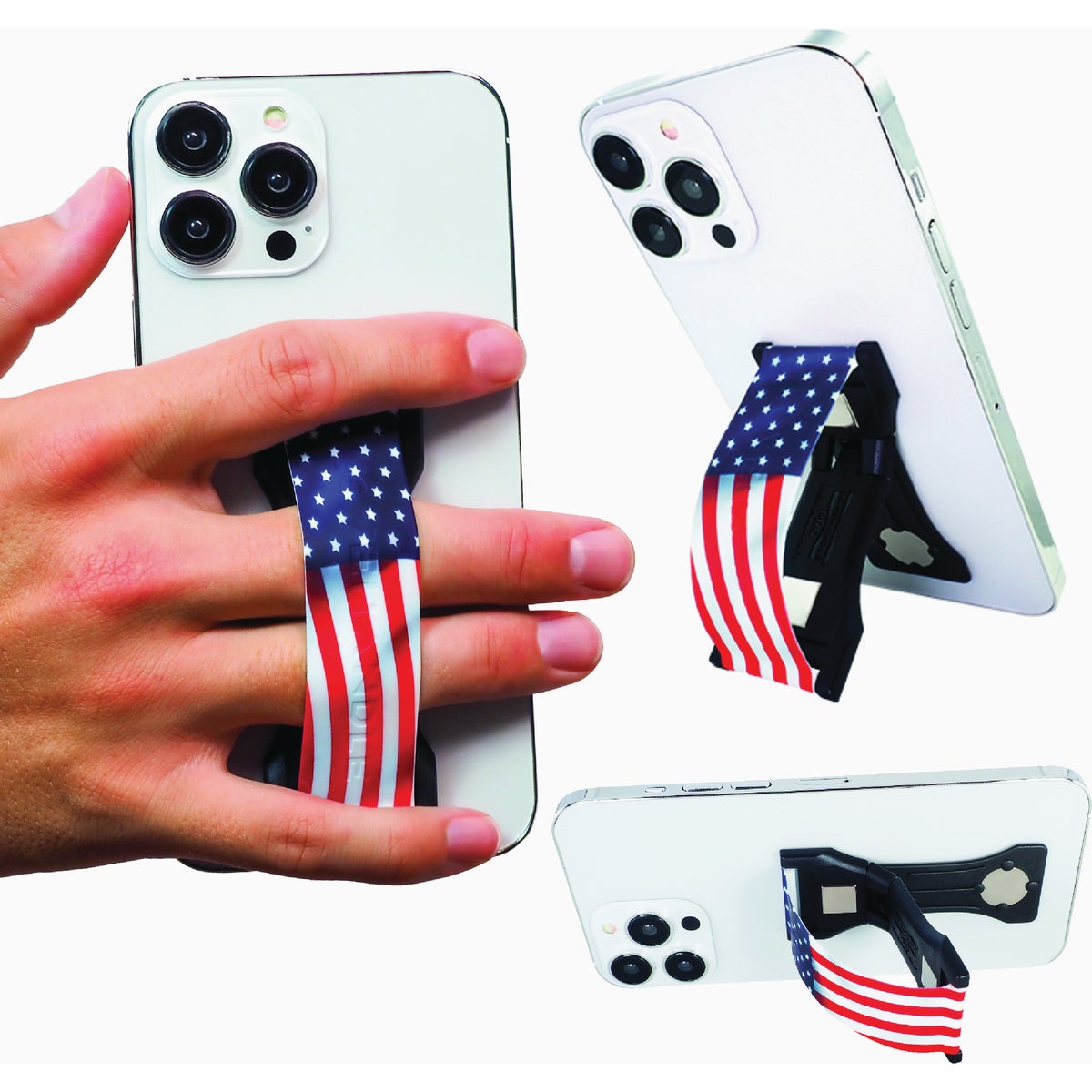 LoveHandle PRO Wavy American Flag Phone Grip Image 4