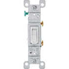 Leviton Residential Grade 15 Amp Toggle Single Pole Grounded Switch, White, (10-Pack) Image 4