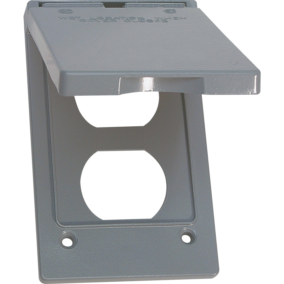 Southwire Single Gang Gray Vertical Weatherproof Duplex Cover