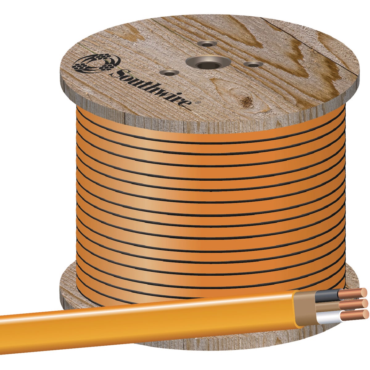 Romex 1000 Ft. 10/2 Solid Orange NMW/G Electrical Wire