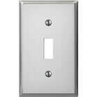 Amerelle PRO 1-Gang Stamped Steel Toggle Switch Wall Plate, Polished Chrome Image 1