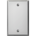 Amerelle 1-Gang Standard Stamped Steel Blank Wall Plate, Polished Chrome Image 1