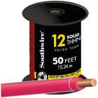Southwire 50 Ft. 12 AWG Solid Red THHN Electrical Wire Image 1