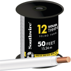 Southwire 50 Ft. 12 AWG Solid White THHN Electrical Wire Image 1