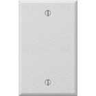 Amerelle 1-Gang Standard Stamped Steel Blank Wall Plate, White Wrinkle Image 1