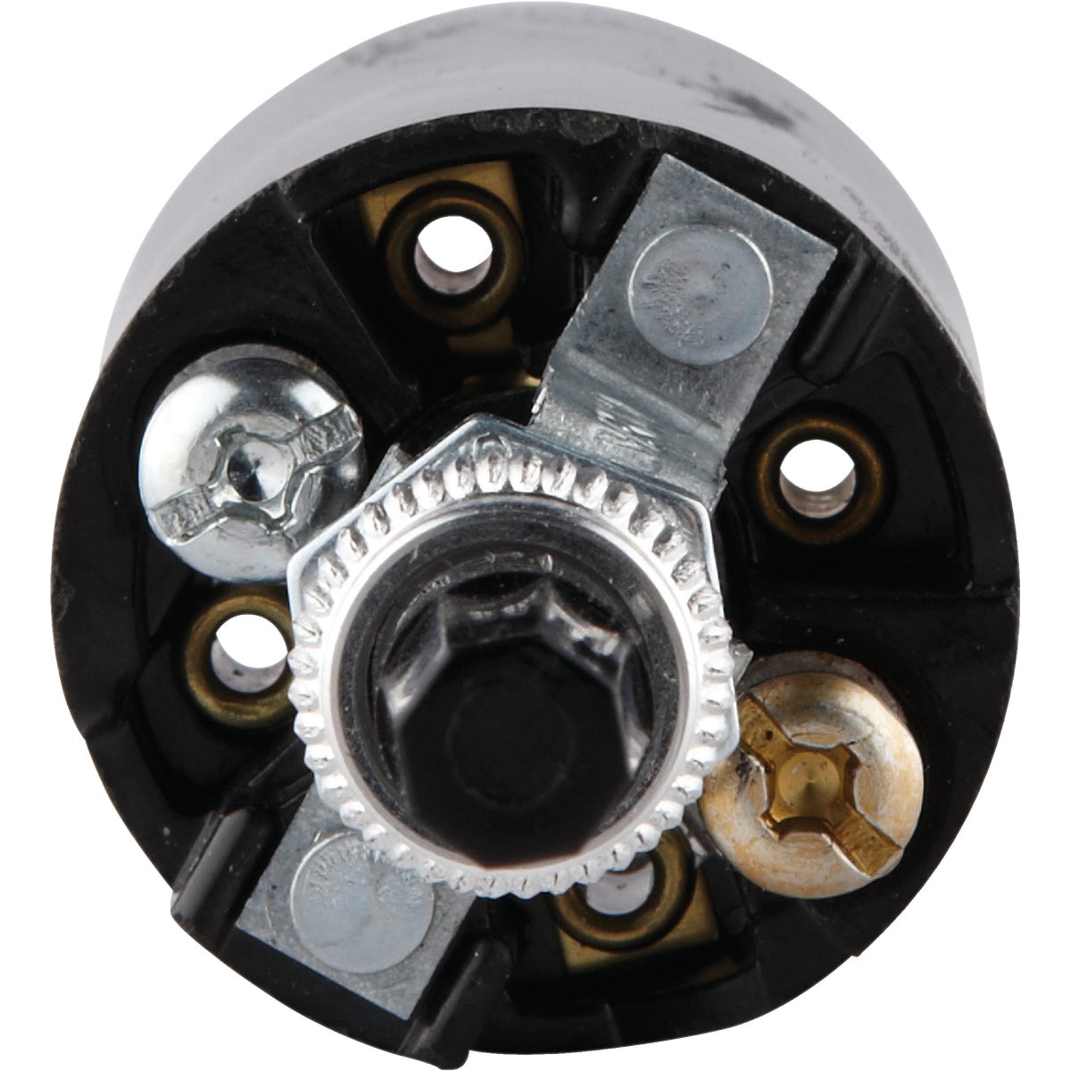 Leviton Bottom Turn-Knob Medium Base Black Lamp Socket Image 2