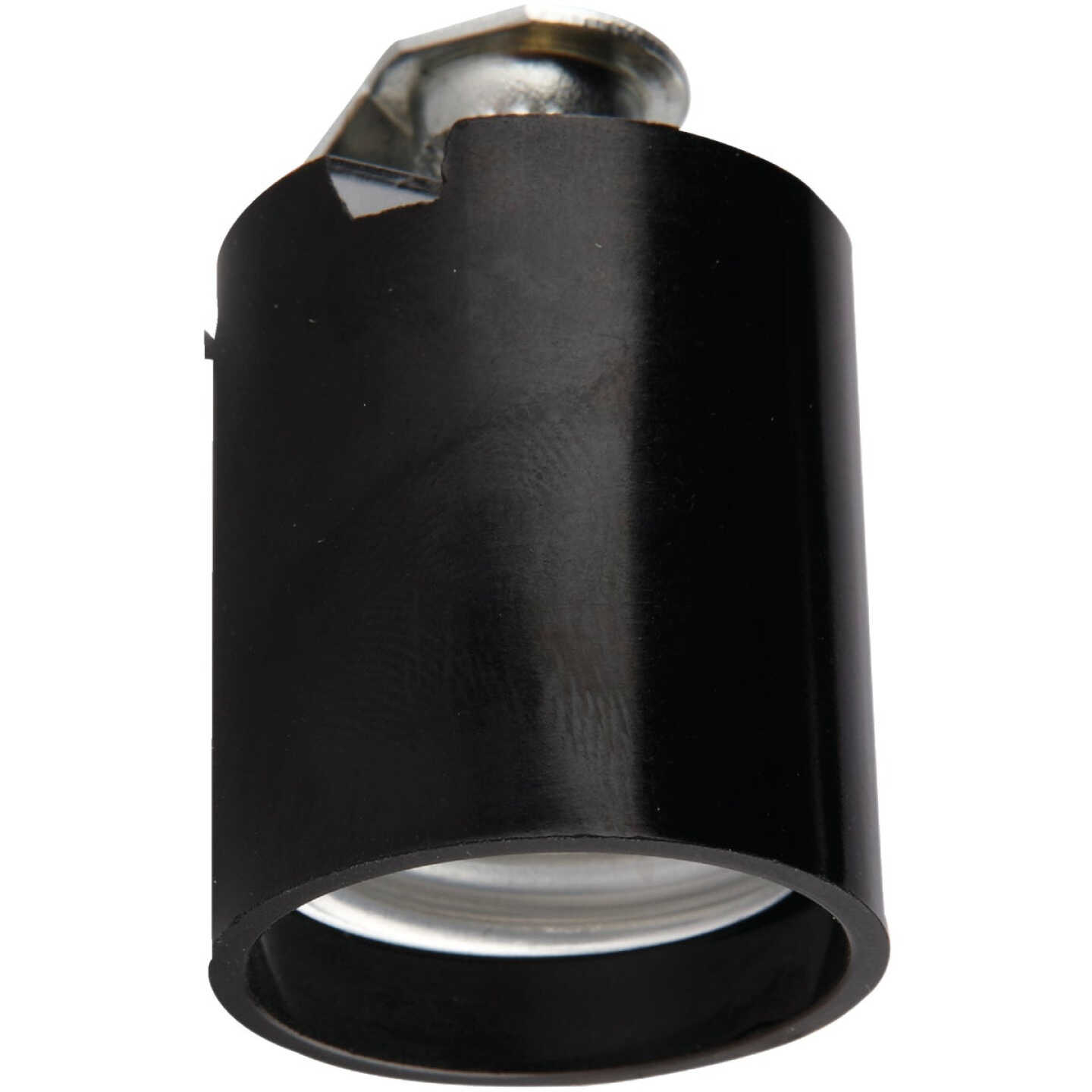 Leviton Keyless Medium Base Black Lamp Socket Image 1