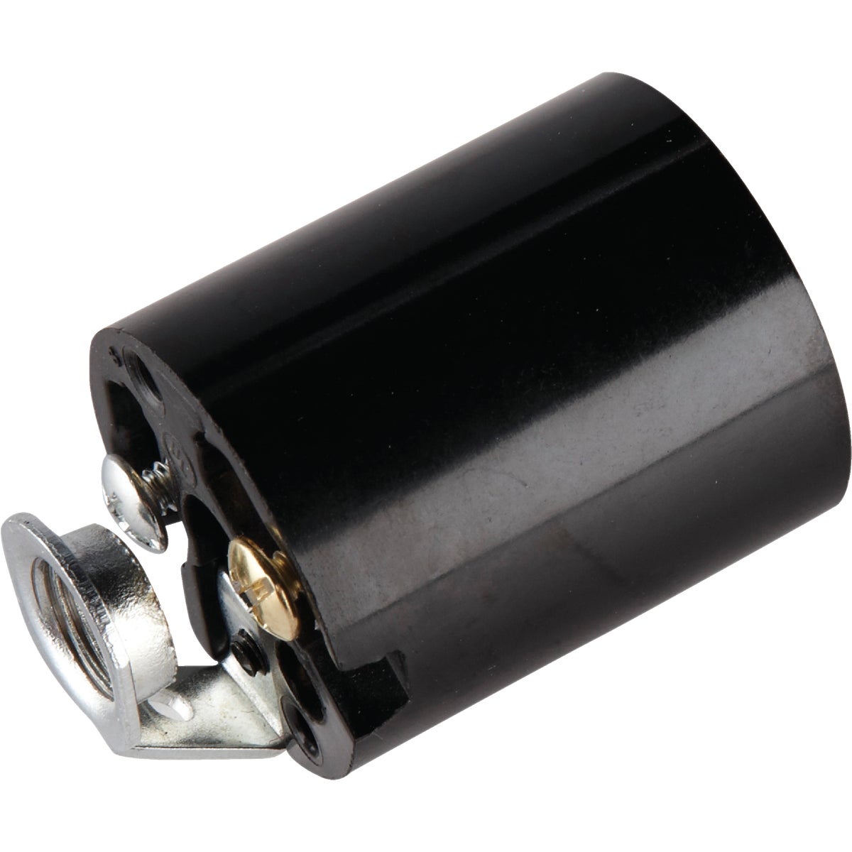 Leviton Keyless Medium Base Black Lamp Socket Image 2