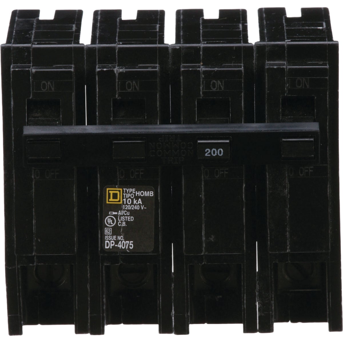 Square D Homeline 200A Double-Pole Standard Trip Main Breaker Image 3