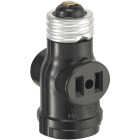 Leviton Black 125V Socket Adapter Image 2