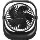 Denali Aire 5 In. 3-Speed Black Rechargeable USB Table Fan Image 1