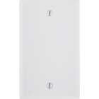 Leviton 1-Gang Standard Thermoset Blank Wall Plate, White Image 1