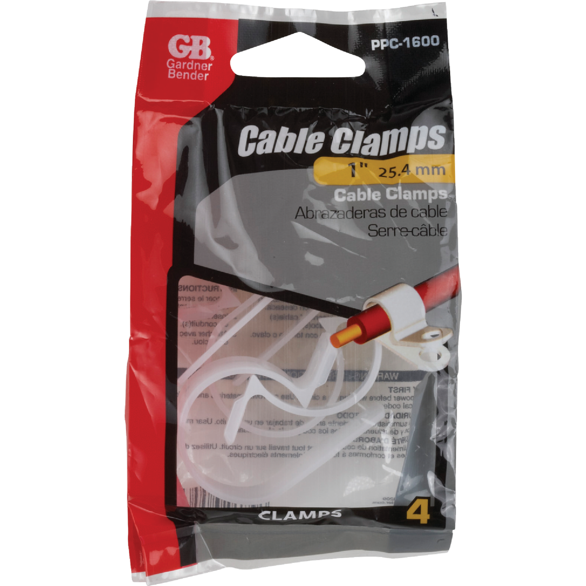 Do it 1 In. Plastic -60 to 340 Deg F Cable Clamp (4-Pack) Image 2