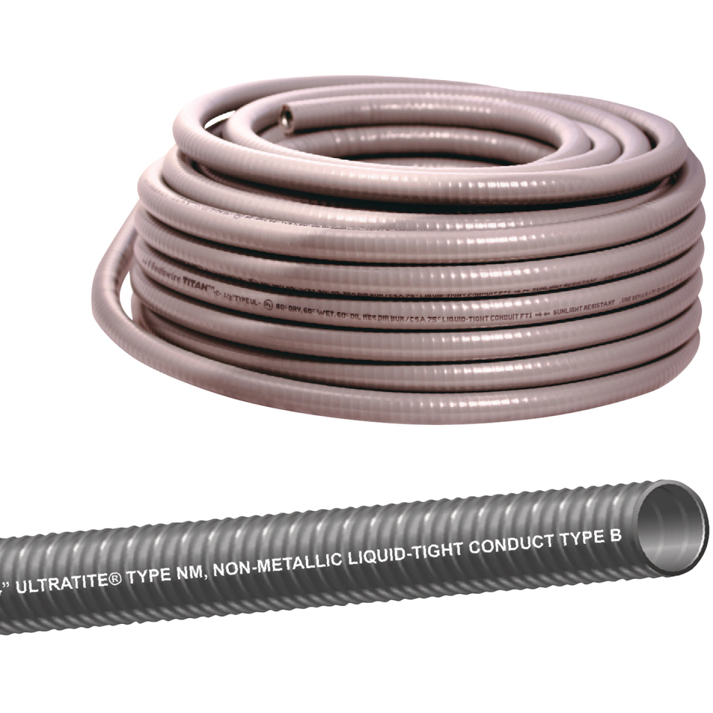 Southwire 1/2 In. x 100 Ft. Flexible Non-Metallic Liquid Tight Conduit Image 1