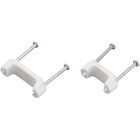 Gardner Bender 1/2 In. x 3/8 In. Insulated Cable Staple (50-Pack) Image 1