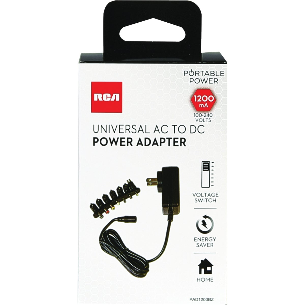 RCA Universal Black AC to DC Power Adapter Image 2