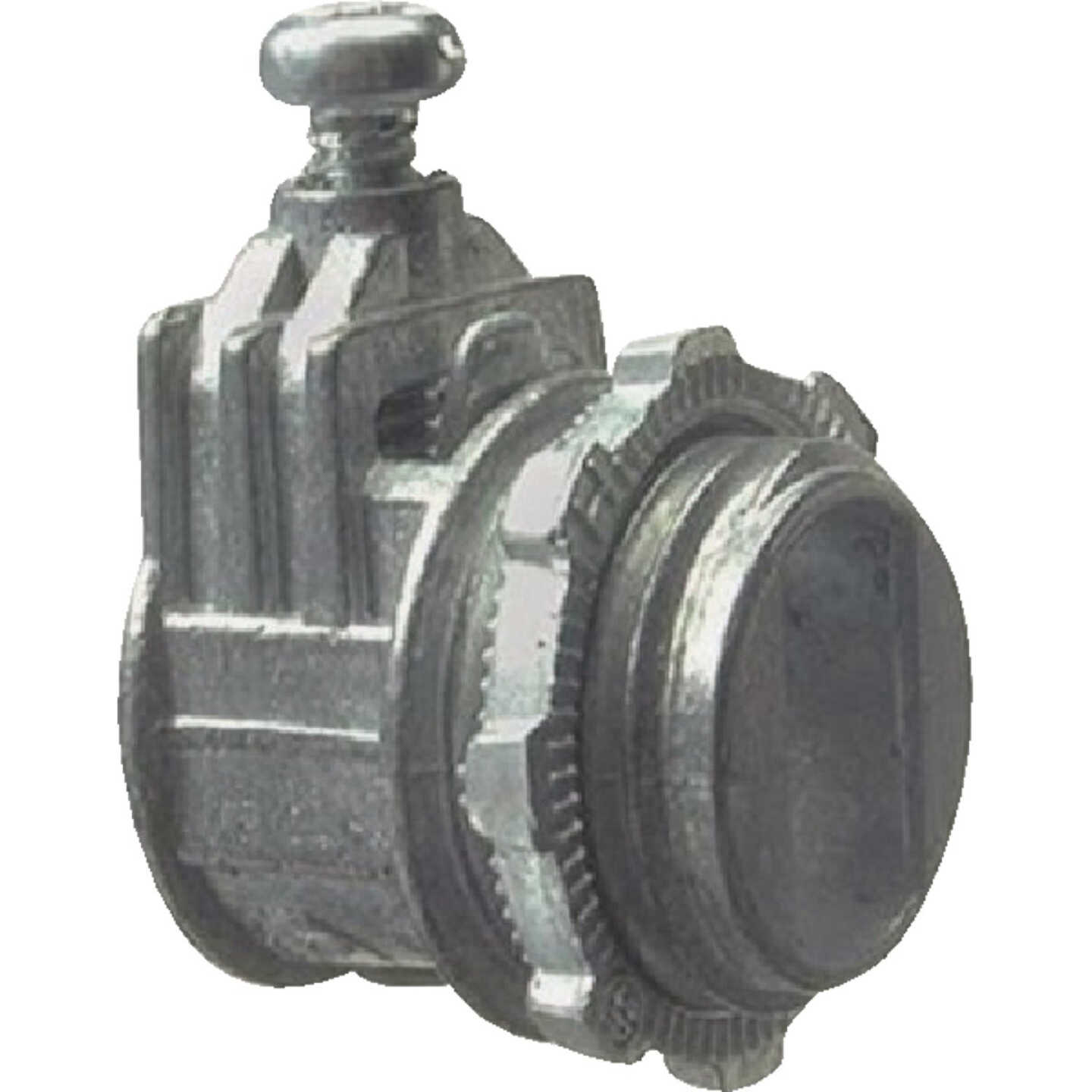 Halex 3/8 In. Zinc Flex Saddle Box Connector (5-Pack) Image 1