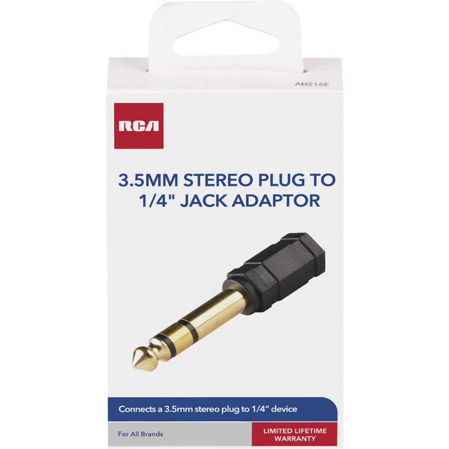 RCA 1/4 In. Plug to 3.5mm Jack Adapter Audio Adapter Image 1