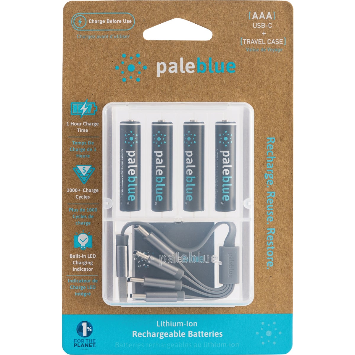 Paleblue AAA Lithium-Ion Rechargeable Battery (4-Pack) Image 5