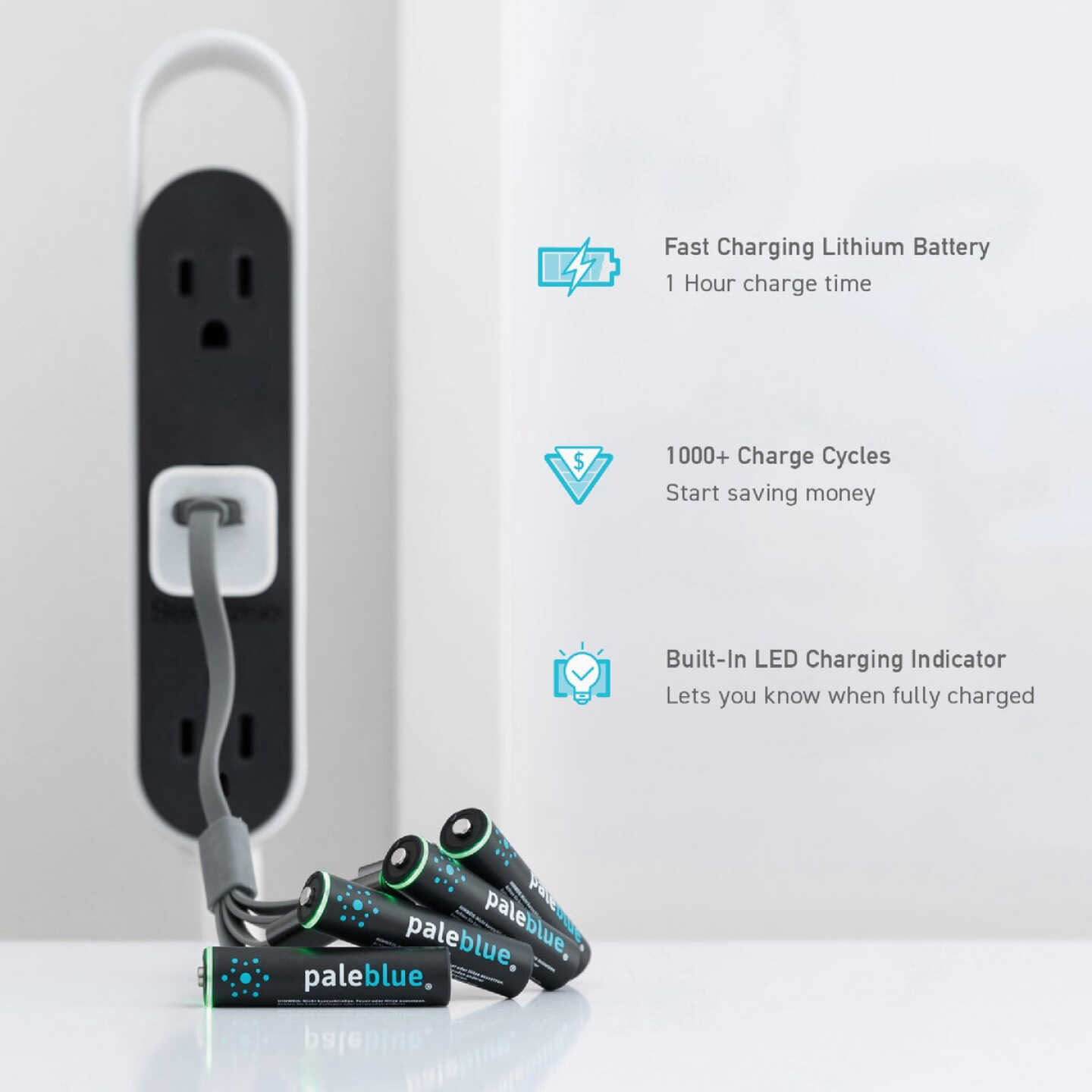 Paleblue AAA Lithium-Ion Rechargeable Battery (4-Pack) Image 2