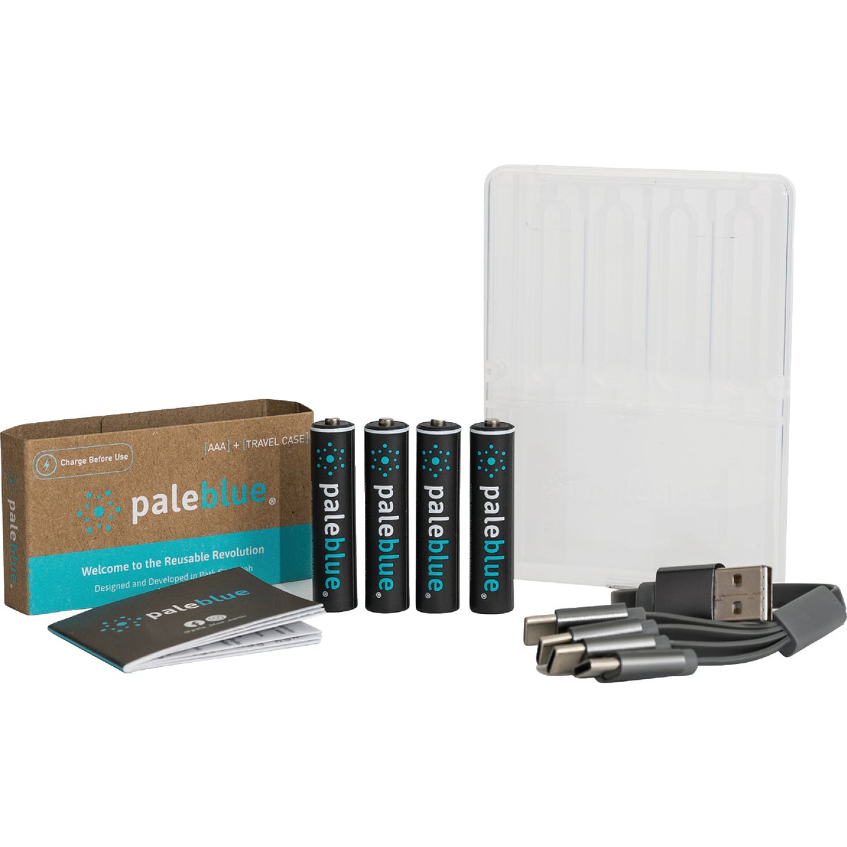 Paleblue AAA Lithium-Ion Rechargeable Battery (4-Pack)
