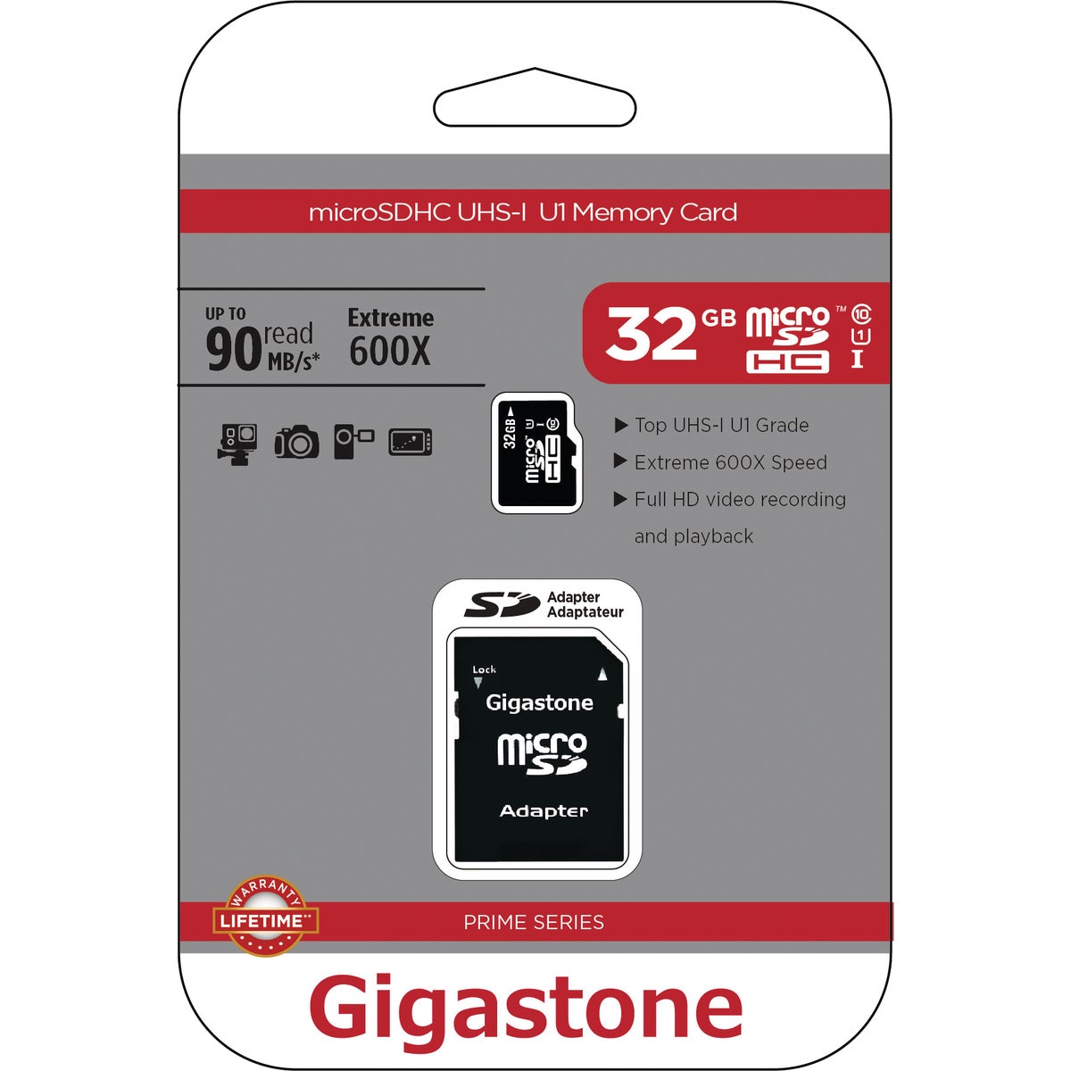 Gigastone Prime Series MicroSD Card 32 GB 2-in-1 Kit Image 2