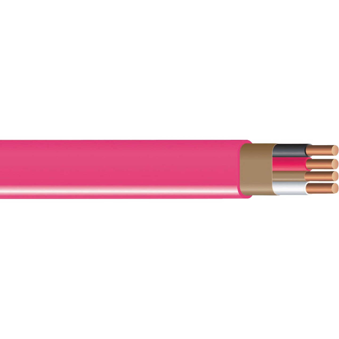 Romex 250 Ft. 10/3 Solid Pink NMW/G Electrical Wire Image 1