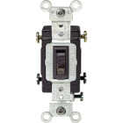 Leviton Toggle Brown 20A Grounded Quiet Double Pole Switch Image 1