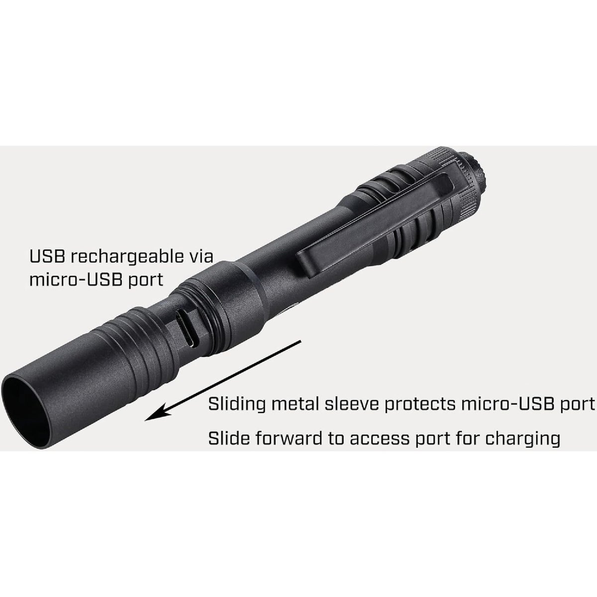 Streamlight MicroStream 250 Lm. LED USB Rechargeable Flashlight Image 2