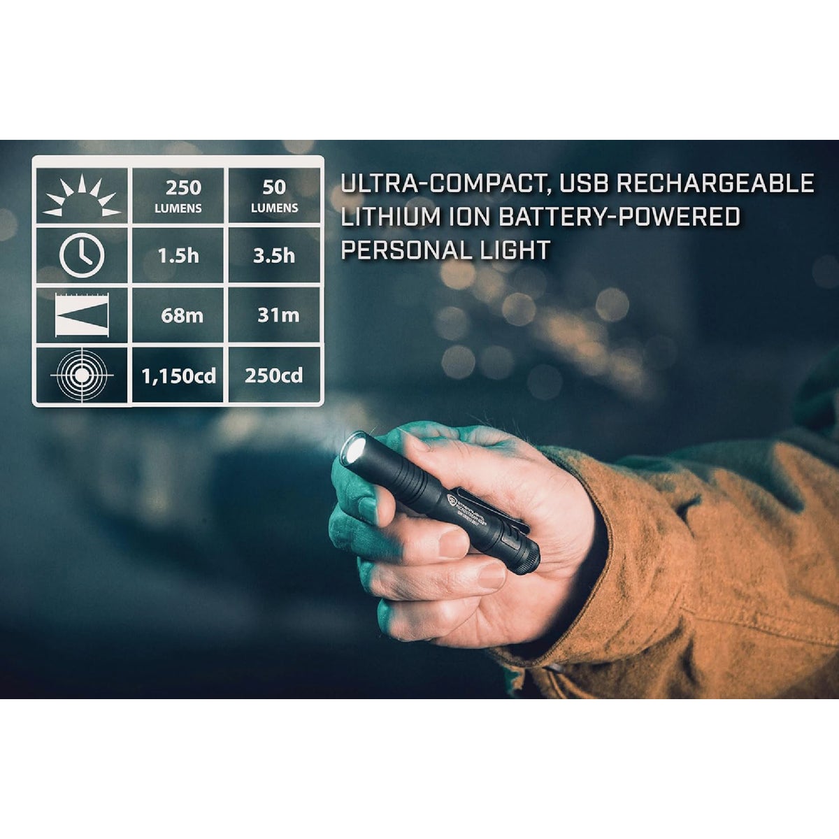 Streamlight MicroStream 250 Lm. LED USB Rechargeable Flashlight Image 4