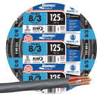 Romex 125 Ft. 8/3 Stranded Black NMW/G Electrical Wire Image 1
