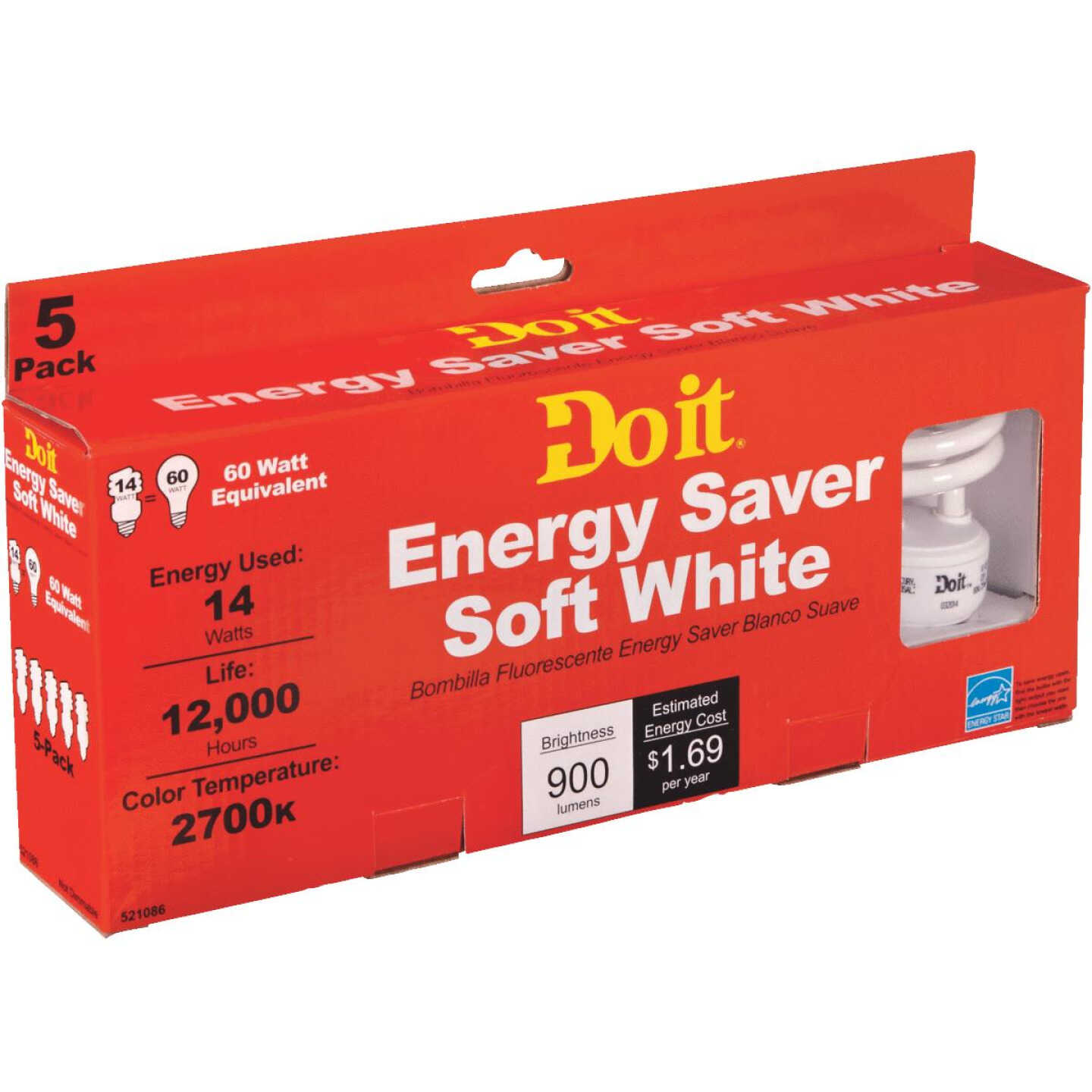 5PK 14W TWIST BULB Image 6