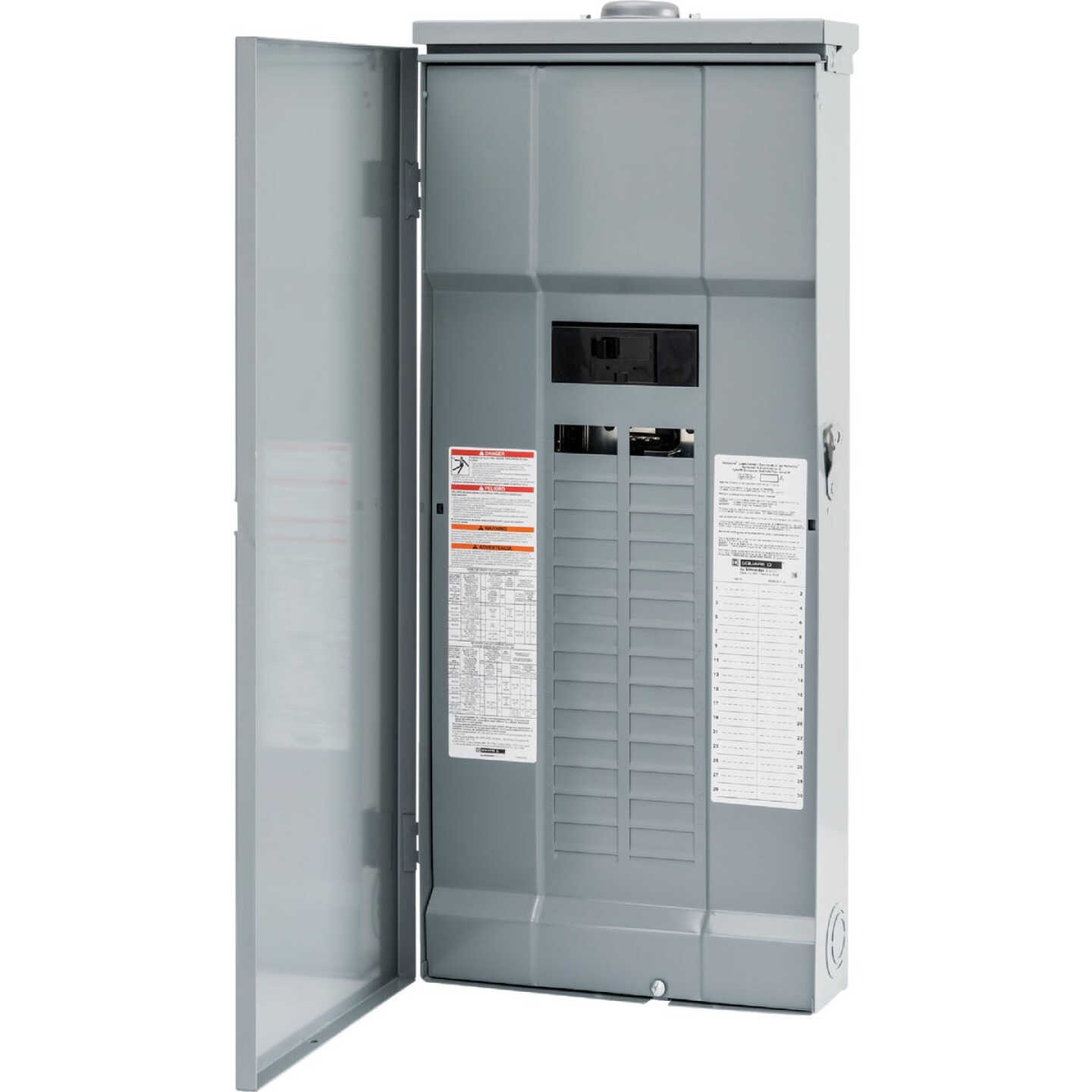 Square D Homeline 200A 30-Space 60-Circuit Raintight Main Breaker Plug-on Neutral Load Center Image 1